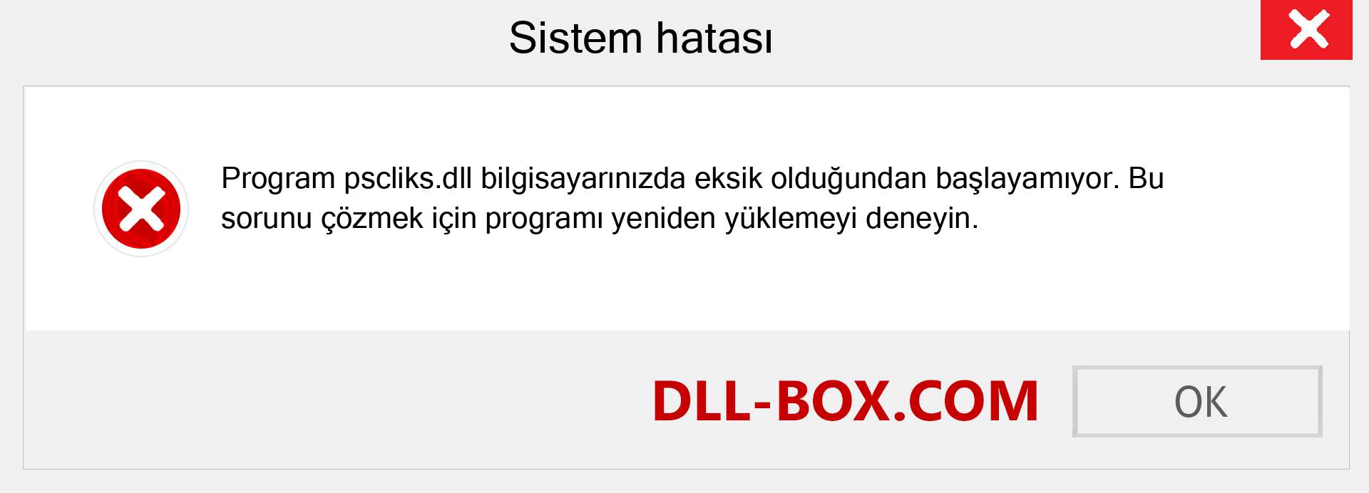 pscliks.dll dosyası eksik mi? Windows 7, 8, 10 için İndirin - Windows'ta pscliks dll Eksik Hatasını Düzeltin, fotoğraflar, resimler